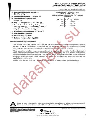 NE5534DR datasheet  